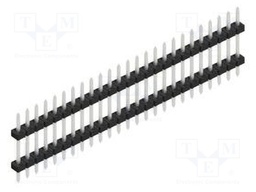 Connector: pin strips; pin header; male; PIN: 25; 2mm; THT; 1x25