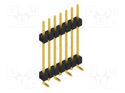 Connector: pin strips; pin header; male; PIN: 7; 2.54mm; SMT; 1x7