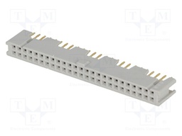 Socket; IDC; female; PIN: 50; straight; THT; gold-plated; 3A; 2.54mm