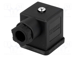 Valve connector; plug; Type: A; PIN: 3; 18mm; 4A; female; 0÷230VDC