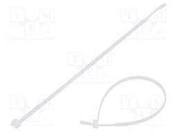 Cable tie; L: 155mm; W: 2.6mm; polyamide; 80N; natural; Ømax: 40mm
