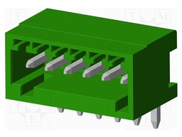 Connector: pluggable terminal block; socket; male; angled; THT