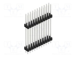 Connector: pin strips; pin header; male; PIN: 22; 2.54mm; THT; 2x11