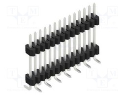 Connector: pin strips; pin header; male; PIN: 14; 1.27mm; SMT; 1x14