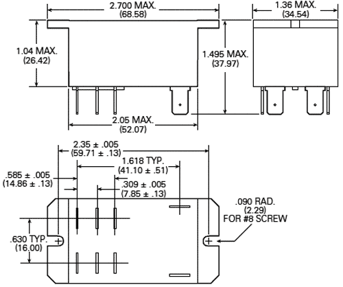 Relay: electromagnetic; DPST-NO; Ucoil: 24VDC; 30A; Series: T92
