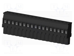 Connector: pluggable terminal block; plug; female; angled 90°