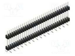Connector: pin strips; pin header; male; PIN: 33; 1.27mm; SMT; 1x33