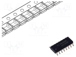 IC: interface; receiver,line driver; RS232; 1000kbps; SOIC16