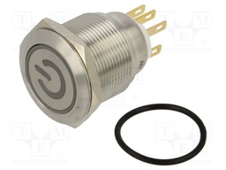 Switch: vandal resistant; Pos: 2; SPDT; 3A/220VAC; 5A/24VDC; IP65