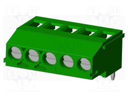 Connector: PCB terminal block; terminal; Plating: tinned; on PCBs