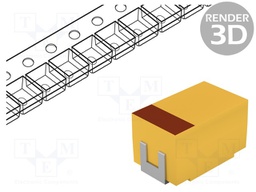 Capacitor: tantalum-polymer; low ESR; 47uF; 35VDC; E; 2917; TCJ; SMD