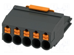 PCB connector, nominal cross section: 4 mm2, color: black, n