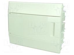 Enclosure: for modular components; IP41; grey; No.of mod: 12