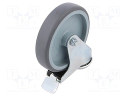 Transport wheel; Ø: 125mm; W: 27mm; H: 157mm; torsional with lock