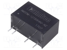 Converter: DC/DC; 2W; Uin: 10.8÷13.2V; 15VDC; Iout: 133mA; SIP7; 4.2g