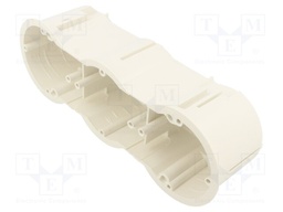 Enclosure: back box; Ø: 63mm; Z: 60mm; plaster embedded; deep; white