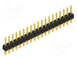 Connector: pin strips; pin header; male; PIN: 19; 2.54mm; THT; 1x19