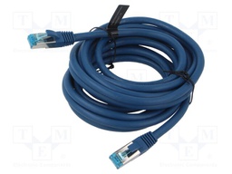 Patch cord; RJ45 plug,both sides; S/FTP; 5e; wire; OFC; 0.3m; PVC