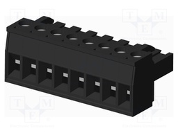 Connector: pluggable terminal block; plug; female; straight; 5mm