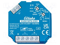 Dimmer; plaster embedded; 230VAC; intelligent house; 400W