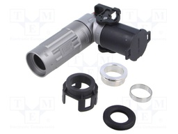 Connector: DC supply; male; angled; for cable; -40÷125°C; PowerLok