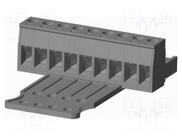 Connector: pluggable terminal block; plug; female; straight; grey