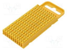 Markers for cables and wires; Label symbol: S; 4.3÷5.3mm; yellow