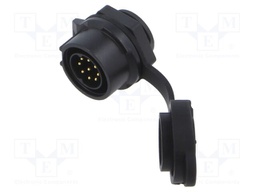 Connector: circular; Quicklock; plug; female; straight; PIN: 8; 250V