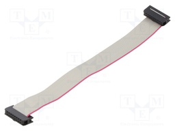 Ribbon cable with IDC connectors; 16x28AWG; Cable ph: 1mm; 0.15m