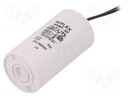 Capacitor: motors, run; 10uF; 450V; Ø35x65mm; -25÷70°C; ±10%; V: 7