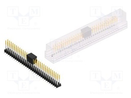Connector: pin strips; pin header; male; PIN: 62; 2.54mm; SMT; 2x31