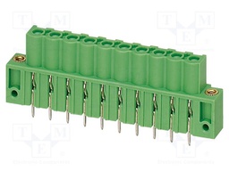 PCB headers, nominal cross section: 2.5 mm?, color: green, n