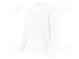 Long-sleeved t-shirt; Size: XL (182/108-114); white; 170g/m2