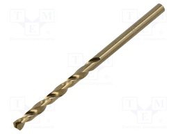 Drill set; for metal; Ø: 3mm; L: 61mm; Working part len: 33mm