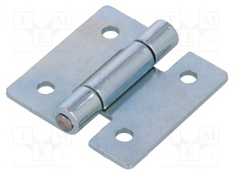 Hinge; Width: 40mm; zinc-plated steel; H: 40mm