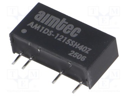 Converter: DC/DC; 1W; Uin: 10.8÷13.2V; Uout: 15VDC; Iout: 67mA; SIP7