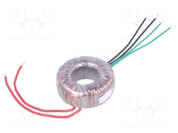 Transformer: toroidal; 50VA; 230VAC; 12V; 24V; 2.05A; 1.02A; 0.7kg