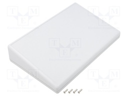 Enclosure: desktop; 1599; X: 220mm; Y: 140mm; Z: 46mm; ABS; grey; IP54