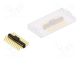 Connector: pin strips; pin header; male; PIN: 22; 2.54mm; SMT; 2x11