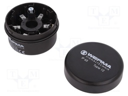 Signallers accessories: base; Colour: black; Ø70x26.5mm