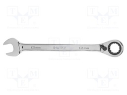 Wrench; combination spanner,with ratchet; 12mm; with switch