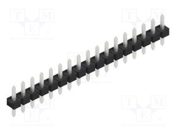 Connector: pin strips; pin header; male; PIN: 17; 2.54mm; THT; 1x17