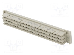 Plug; DIN 41612; low profile,type F; female; PIN: 48; d+b+z; THT