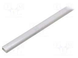 Profiles for LED modules; white; surface; natural; L: 1m; anodized