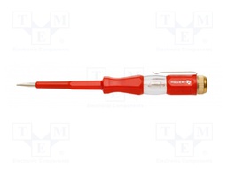 Voltage tester; insulated; slot; 140mm; 100÷500VAC