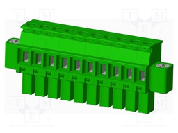 Connector: pluggable terminal block; plug; female; angled 90°