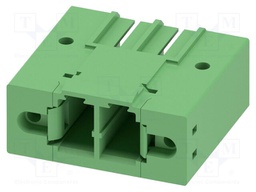PCB headers, nominal cross section: 6 mm?, color: green, nom
