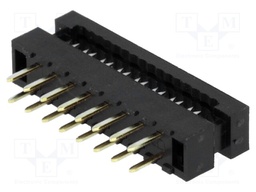 IDC transition; PIN: 16; THT; for ribbon cable; 1mm; Layout: 2x8