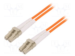 Connector: fiber optic; patchcord; multi mode duplex (MM); male