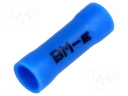 Butt splice; insulated; copper; Insulation: PVC; 1.5÷2.5mm2